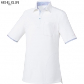 チトセ株式会社-MK-0035-C3  MICHEL KLEINレディースニットシャツ ブルー
