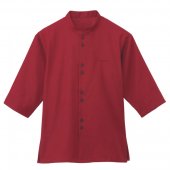 株式会社ボストン商会-24307-28 男女兼用マオカラーシャツ 赤