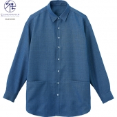 カーシーカシマ株式会社-HWY-011-6 男女兼用ロングシャツ フィヨルドブルー