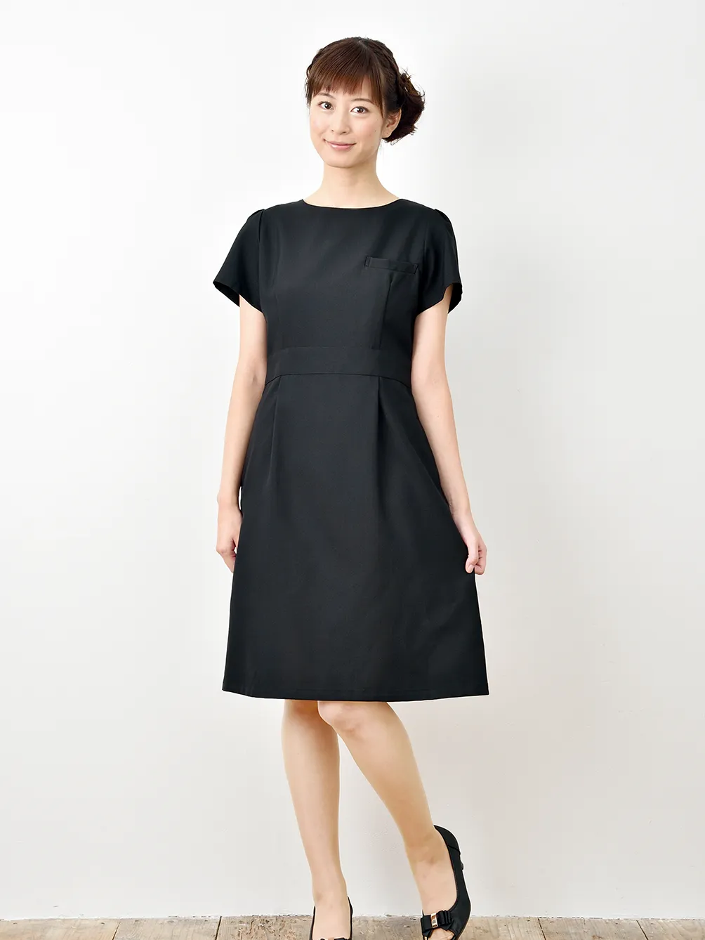 ELEFEE CLASSICAL FEMININE ワンピース E-3136-5 ブラック