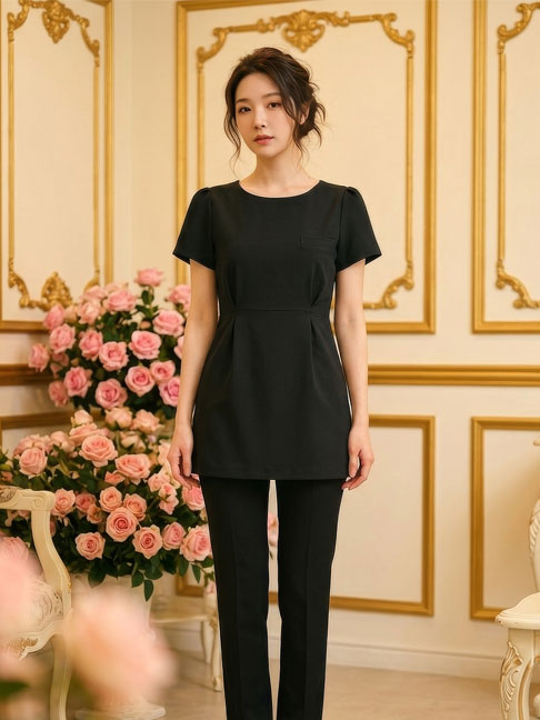 ELEFEE CLASSICAL FEMININE チュニック E-3135-5 ブラック