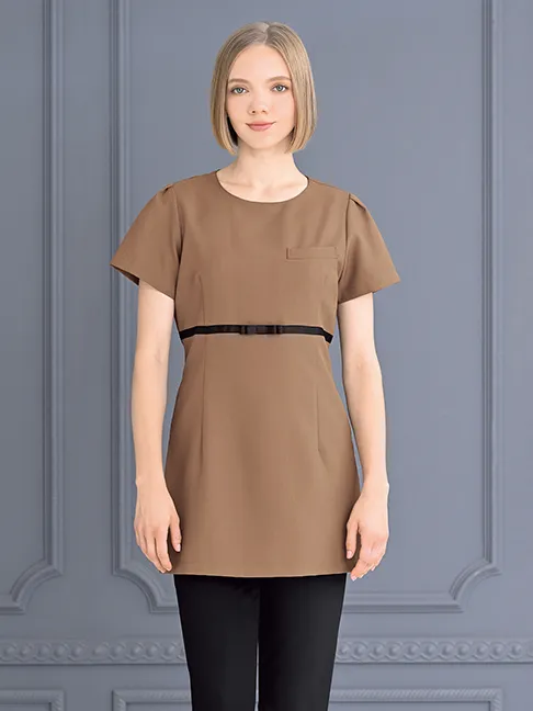 ELEFEE CLASSICAL FEMININE チュニック E-3138-4 モカブラウン